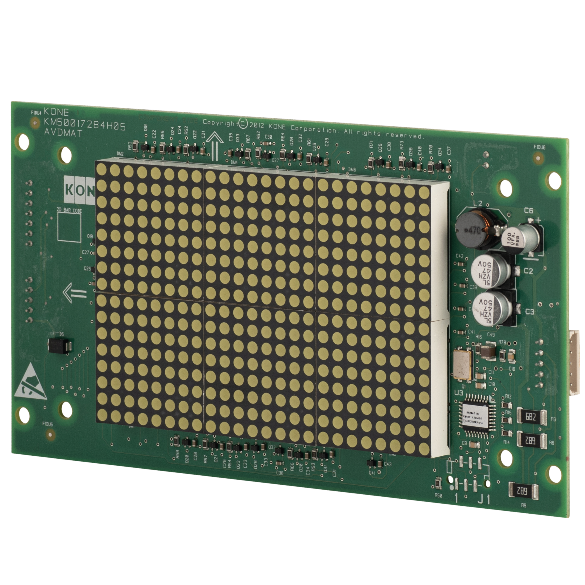  DISPLAY KABİN İÇİ GÖSTERGE AVDMAT DOT MATRIX BEYAZ | KONE | KM50017283G14 | 