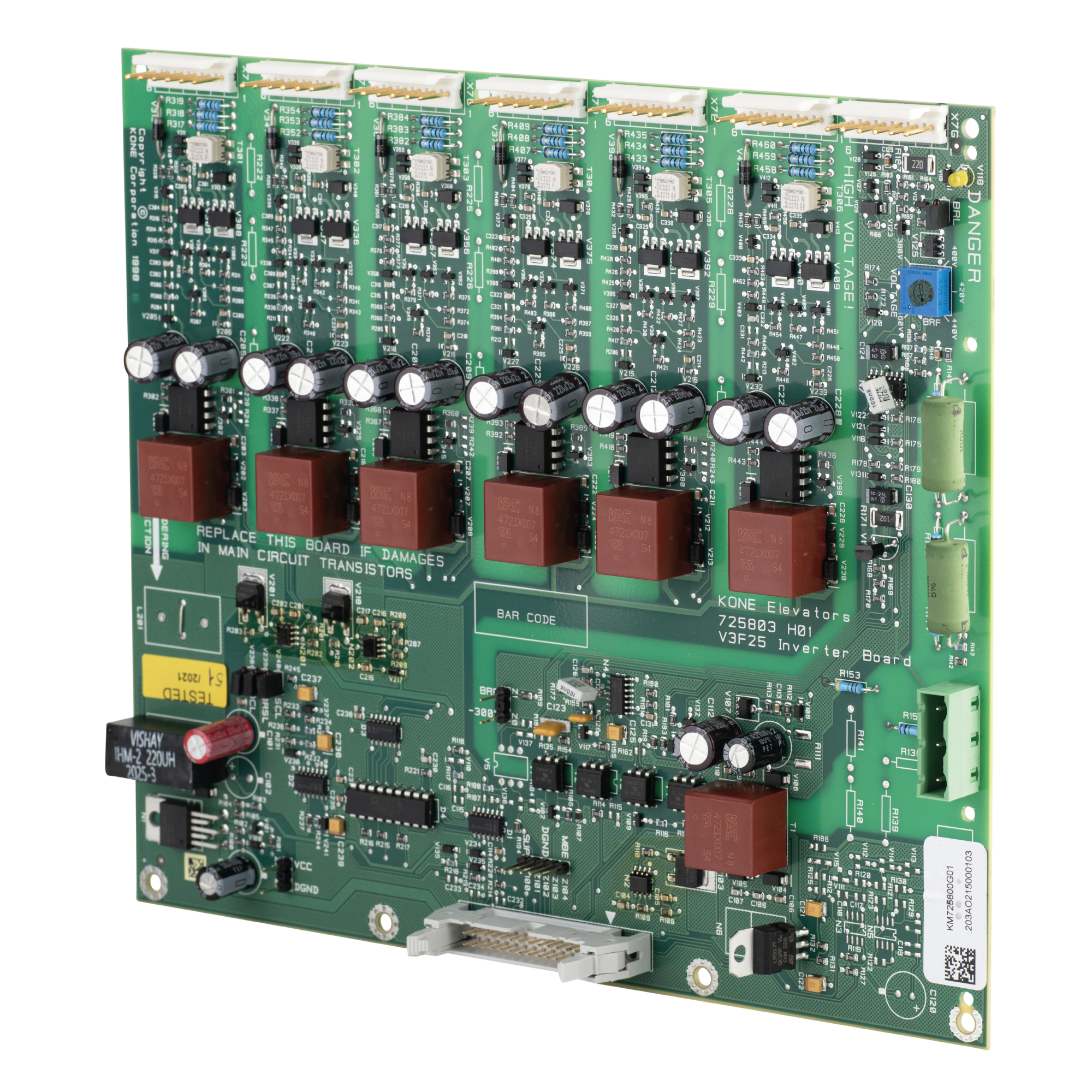 DRIVER BOARD, MOTOR KONTROL ÜNİTESİ ARKA KART, V3F18 & V3F25